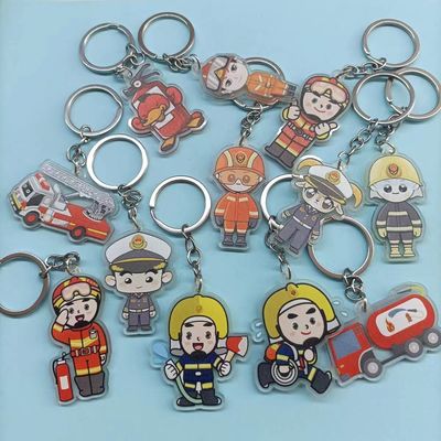 Custom Design Loog Enamel Key Chain Metal Cartoon Keychain