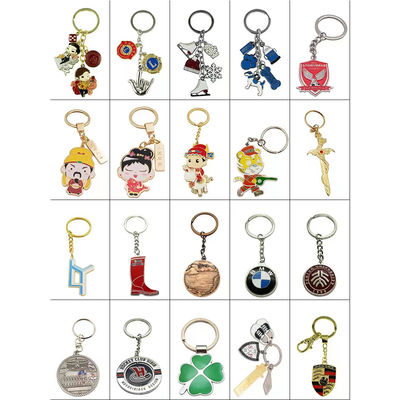 Custom Metal Rubber Key Chain Health Positive Reminder Hard Enamel Keychain