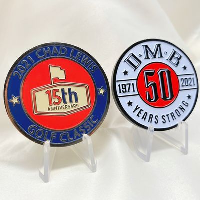 Painted Custom Metal Coins Printing No Minimum Enamel Coins