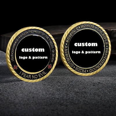 Painted Custom Metal Coins Printing No Minimum Enamel Coins