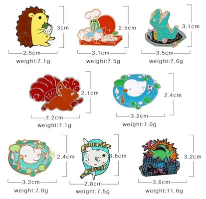 ซื้อ ราคาถูก จีน ขายปลีก เสื้อผ้าหมวกคอโลโก้ ทองโลหะ แข็งอ่อนเอ็มเมล Lapel Pin Custom Bulk Stock online manufacture