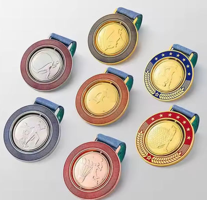 Europe and North America Regional Feature Design Metal Medal with No Minimum Trophies and Die Stamping Process