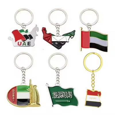 Wholesale Customization Metal 3d Alloy Souvenir France Italy Uk Dubai Egypt Leaning Tower of Pisa Tourism Keychain