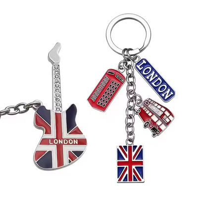 Wholesale Customization Metal 3d Alloy Souvenir France Italy Uk Dubai Egypt Leaning Tower of Pisa Tourism Keychain