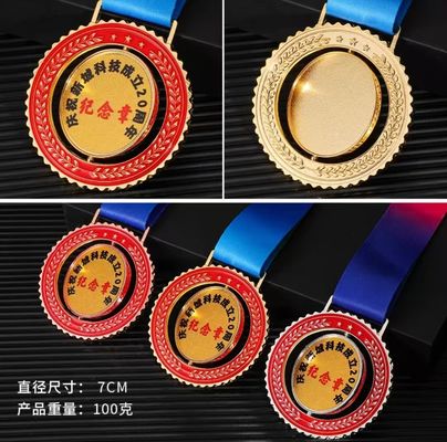 Medals Manufacturer Wholesale Design Zinc Alloy Metal 3D Gold Award Sports Medals Custom Sports Medal