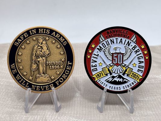 Souvenir Brass Gold Silver Logo 3D Metal Challenge Coin For Laser Engraving Custom Gold Coin Blank Souvenir