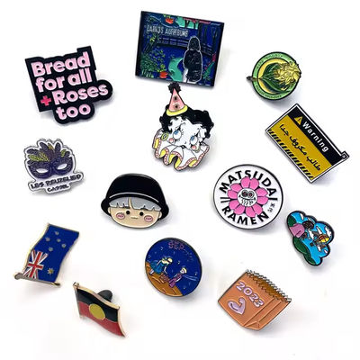 ซื้อ ขนาดใหญ่ คุณภาพสูง โลโก้ที่กําหนดเอง เนื้อเยื่ออ่อน Lapel Pin แบ๊จโลหะหนา 1.5mm online manufacture