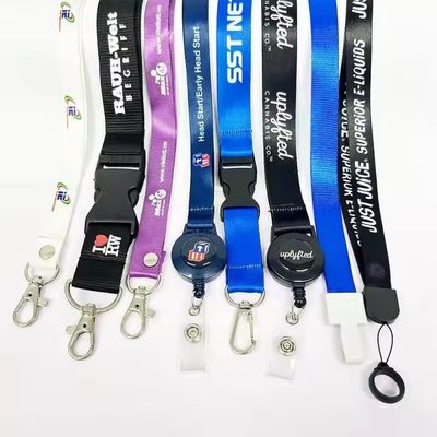 ซื้อ Custom Logo Lanyard with Silkscreen Printing and Metal Hook Attachment for Promotional Use online manufacture