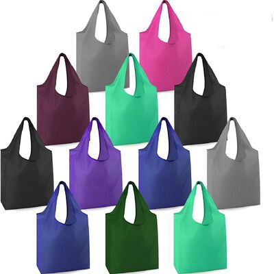 ราคาดี Environmentally Friendly Recycled Foldable Tote Bag Shopping Ripstop Polyester Waterproof Reusable Custom Promotional Shopping Bag (In Stock) ออนไลน์