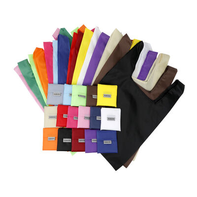 ราคาดี Heavy Duty Expandable Shopping Tote Bag Large Reusable Foldable Grocery Storage Bags Nylon Polyester Folding Bag (in stock) ออนไลน์