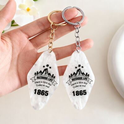 ซื้อ พวงกุญแจป้ายหมายเลขห้องพักโรงแรมอะคริลิคสั่งทำพิเศษ ดีไซน์เพชรสร้างสรรค์ ลายตารางเทคนิคทอ online manufacture