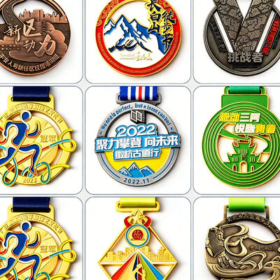ซื้อ Wholesale Custom 3D Gold Zinc Alloy Medal ✅ ออกแบบเหรียญของคุณเองสําหรับรางวัลการแข่งขันมาราธอน วิ่งและกีฬา online manufacture