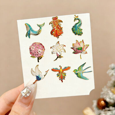 ซื้อ ผงเลปเปิ้ลตามสั่งจํานวนมาก ผ ผลิตประเทศจีน ผงโลหะเปล่าที่มีลักษณะอ่อน / แข็งแกร่งและการ์ตูน online manufacture