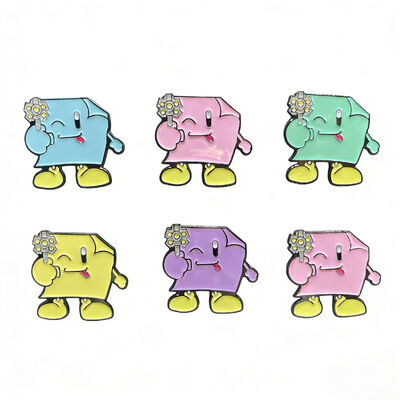 ซื้อ เข็มกลัดเคลือบฟันแบบกำหนดเองจากโรงงาน – เข็มกลัดโลหะสีทองพร้อมผงมุก – ของที่ระลึกเข็มกลัดน่ารัก online manufacture