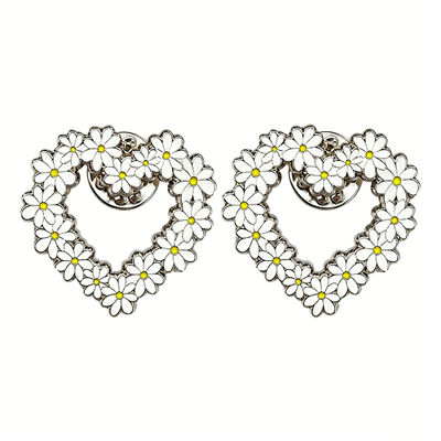 ซื้อ เข็มกลัดเคลือบอีนาเมลรูปหัวใจลายเดซี่ สำหรับติดกระเป๋าเป้ เสื้อแจ็คเก็ต ของขวัญแฟชั่น ขายส่ง online manufacture