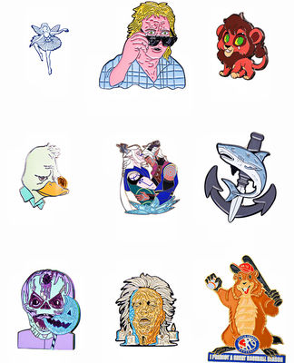 เข็มกลัดเคลือบอีนาเมลแบบนุ่มพิเศษพร้อมประกายกากเพชรสำหรับอนิเมะและภาพการ์ตูน - ป้ายโลหะแบบสั่งทำพิเศษ