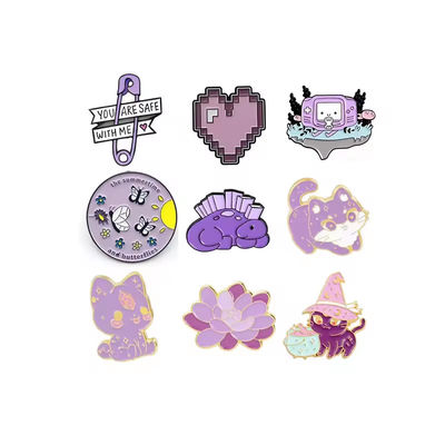 โลหะ 1.5in เนื้ออ่อนเอ็มเมล Lapel Pins แบจโลหะ Hard Custom โลหะ Pin แบจ