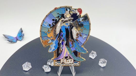 2 มิลลิเมตร - 3 มิลลิเมตรเม็กซิกันโลหะ Custom Lapel Pins การ์ตูน Pin Virgin Metal Hat Pin แบจของขวัญ