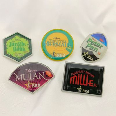 OEM Offset Printing Custom Lapel Pins สแตนเลส pin แบจโลหะ