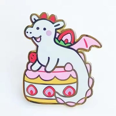 Pin Metal Badge Brooch Kpop Anime Glitter Pearl Lapel Pin Soft Hard Custom Enamel ทองแดง สร้อยโลหะ