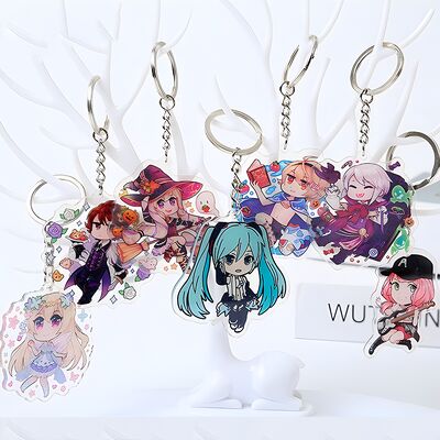 สายกุญแจแอคริลิคตามสั่ง พร้อมกระบวนการโปร่งใส และสายกุญแจสอดคล้องในสีตามสั่งสําหรับการใช้โปรโมชั่น