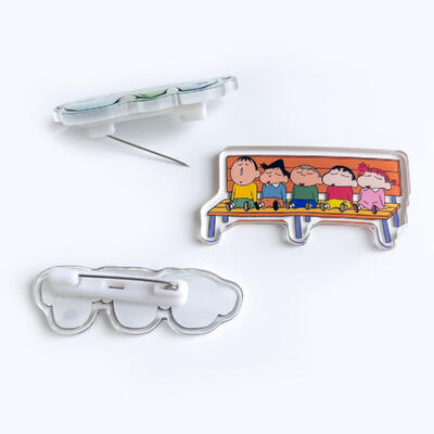 ราคาดี Vograce Custom Cartoon Anime Rainbow Printing Logo Pins Maker Charm Acrylic Gifts Acrylic Lapel Acrylic Pin Badges Pins ออนไลน์