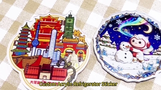 สติ๊กเกอร์ติดตู้เย็นอะคริลิกสั่งทำพิเศษ