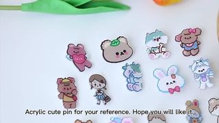 Custom อะนิเมะเข็มกลัด - การ์ตูนญี่ปุ่นน่ารักอะคริลิค Pin Badge, คุณภาพสูงสาวอุปกรณ์เสริม & Decor