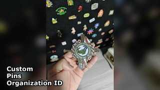 หมุดปกแบบกำหนดเองสำหรับการระบุองค์กร